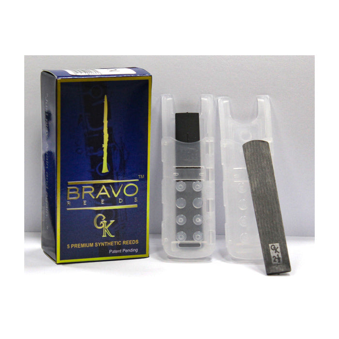 Bravo Reeds Bb Clarinet Synthetic  Premium 5 qty Durable Recyclable