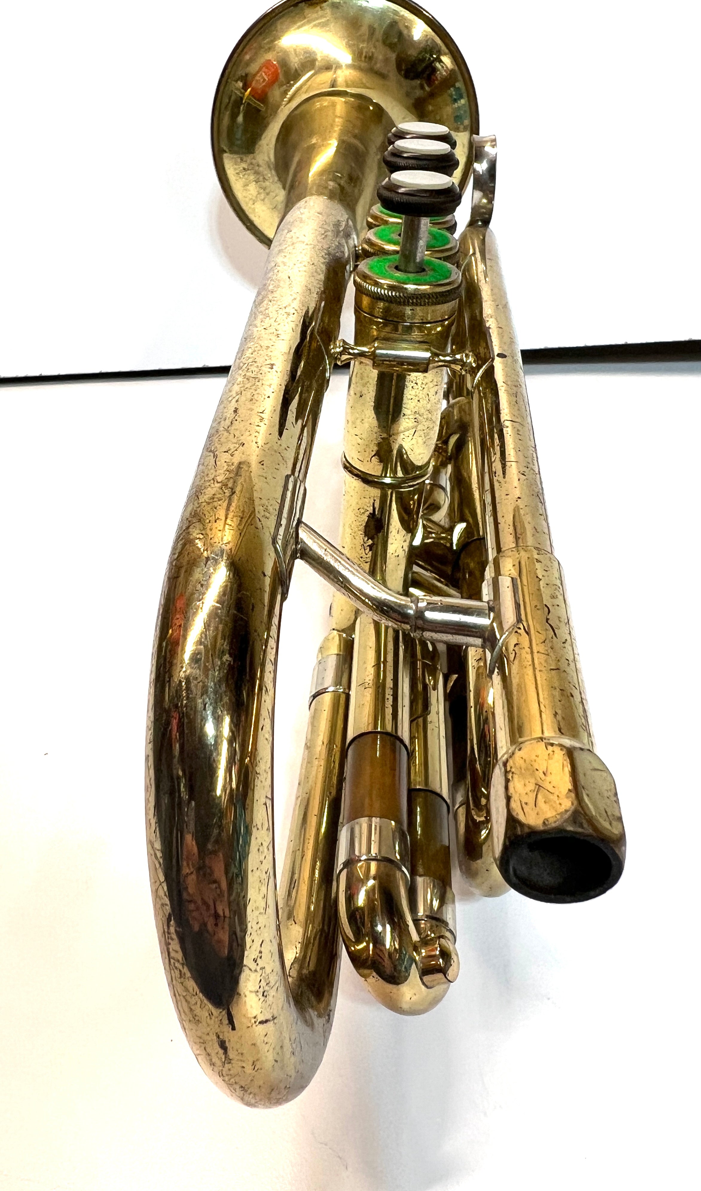 OLDS Ambassador Cornet  F.E. OLDS Lacquer Spotted Plays Well Recent Service USED