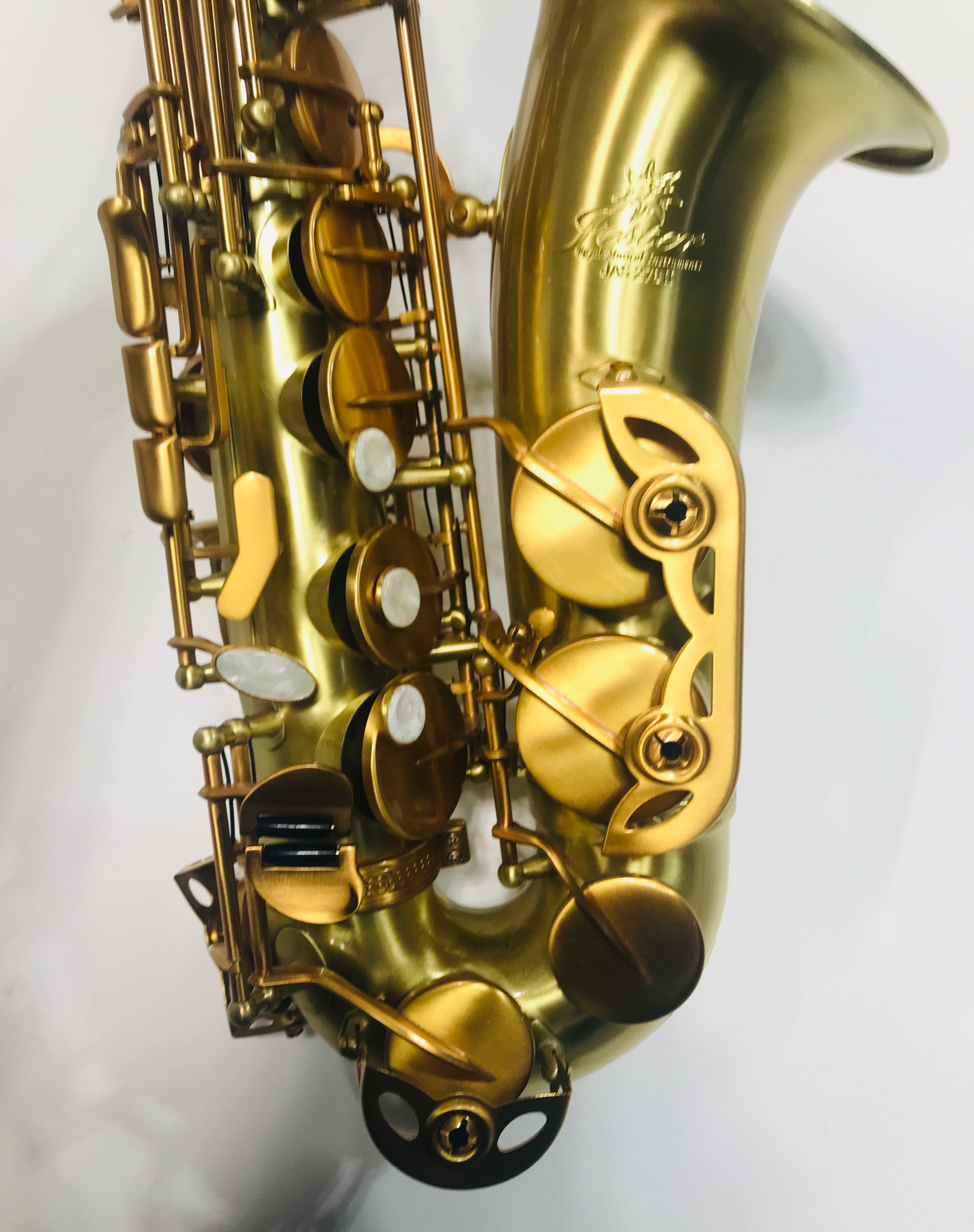 Jester Alto Saxophone JAS-287 Brushed Finish Dark Lacquered Keys Engraving (NEW)