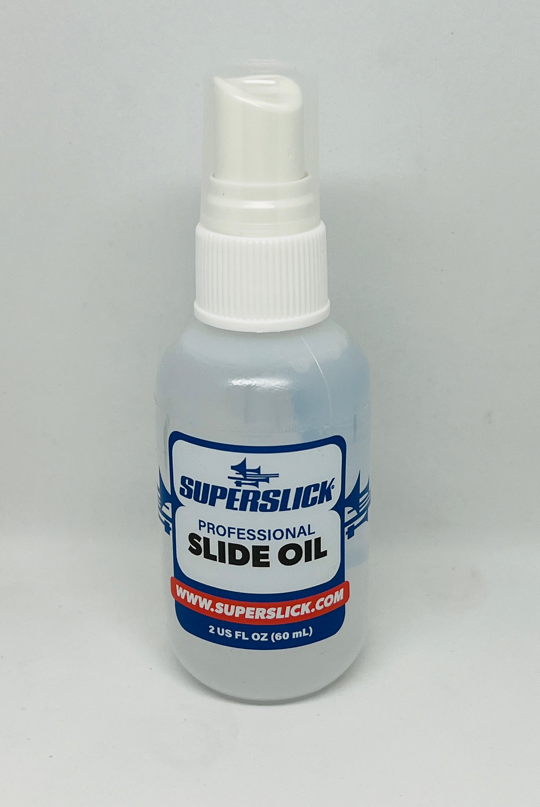 Superslick Trombone Slide Oil Light Viscosity Sprayer Top 2 oz Fast Action