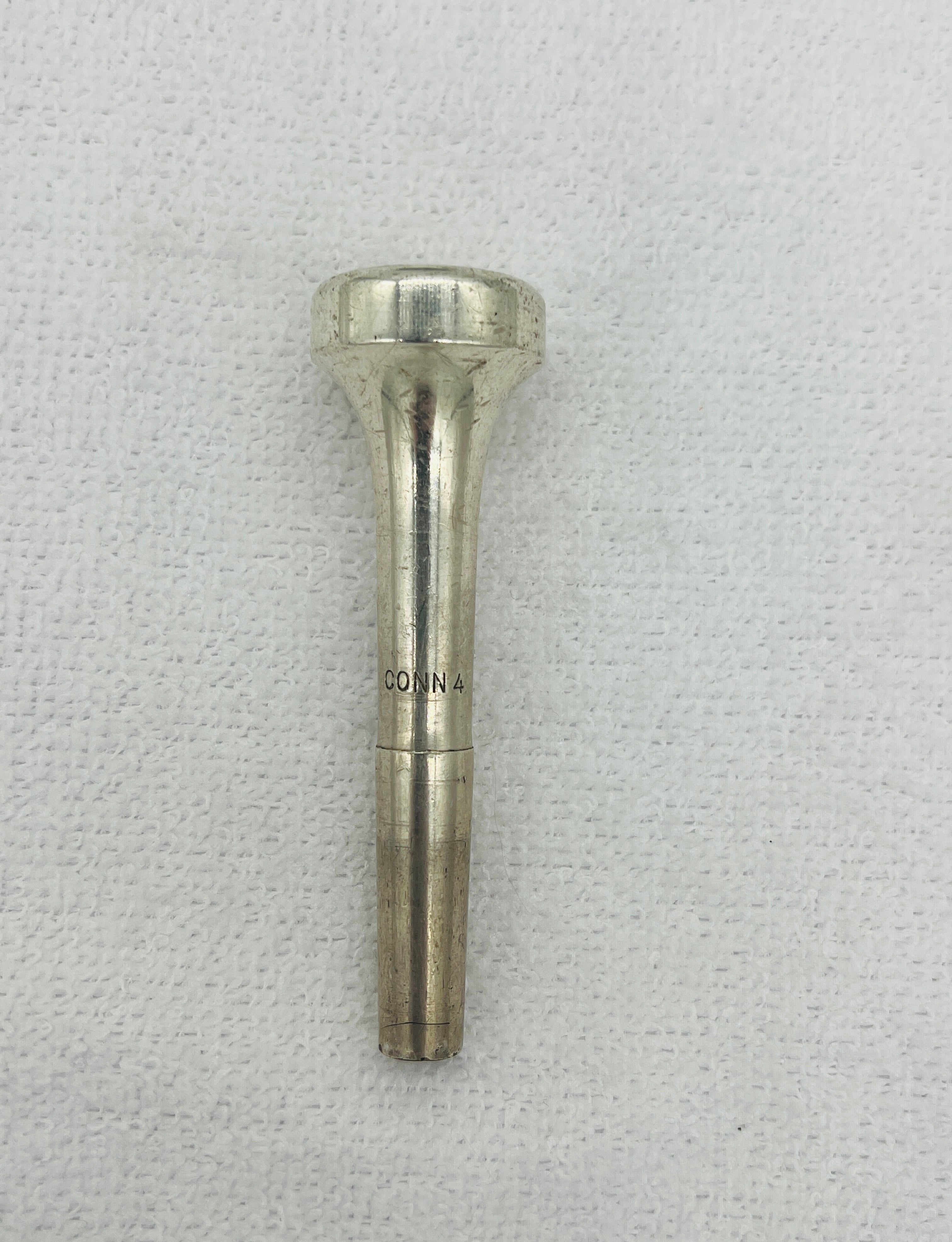 CONN 4 Trumpet Mouthpiece Silver Plated USED
